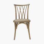 Vintage X Cross Back Wood Chair for Hotel Wedding Event Restaurant Banquet