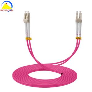 China Ceramic Ferrule LC To LC OM4 1550nm Optical Patch Cable factory