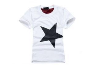 China Silk Screen Printed Mens T - Shirts Crew Neck Double Color / Summer Apparel factory
