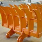 NM 400 Excavator Brush Rake Q460 Root Rake Grapple