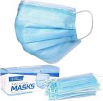 Blue 3 Ply Earloop Disposable Medical Face Mask for Adult Nose Clip Elastic Lab