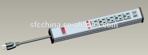 China dual USB port UL 5 outlet power strip with surge protector factory