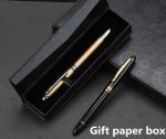 promo metal bank pen,metal Gel ink roller pen with cap