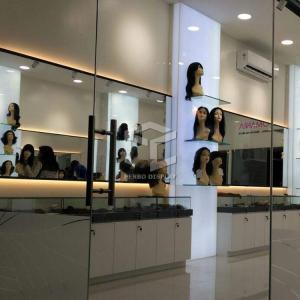 China MDF Head Wig Display Case factory