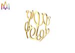 Baroque Style A-Z Alphabet Hollow SS DIY Metal Charms