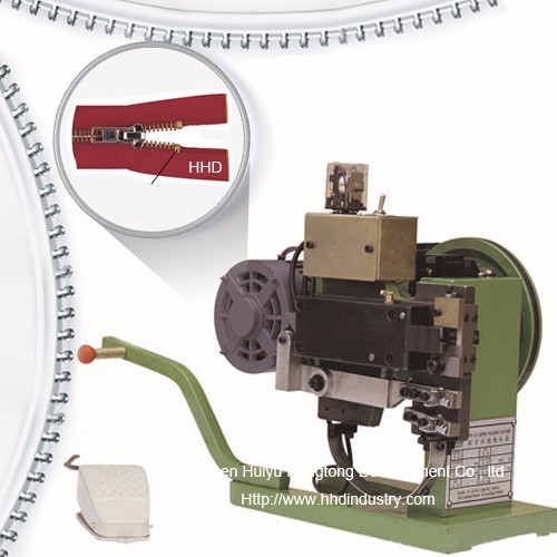 Semi Automatic Metal Zipper Top Stop Machine with 2000pcs/18cm/H Output and 1.5