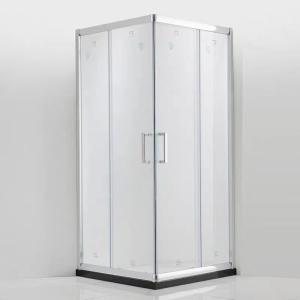 China Customized Aluminum Shower Door With Square Corner And Powder Coating factory