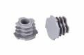 China Industrial Aluminum Alloy Tube PVC Pipe Cover AL-26 OD 28mm Plastic Cap factory