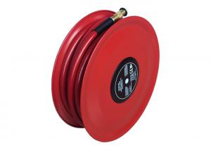 China Red Hose Reel Disc With Fire Hose Reel Nozzle Plastics Powder Coating on sale