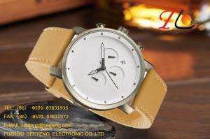 China A simple and fashion style sprots watches men watches with PU leather band. factory