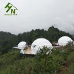 Luxury Galvanized Steel Geodesic Dome Structure Family Camping Tent Fire