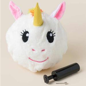 China OEM ODM Accepted Inflatable Buddy Ball Seahorse Diameter 12'' Plush Unicorn Balls factory