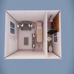 Light Earthquake Resistant Prefabricated Steel Apartments Australian Russian
