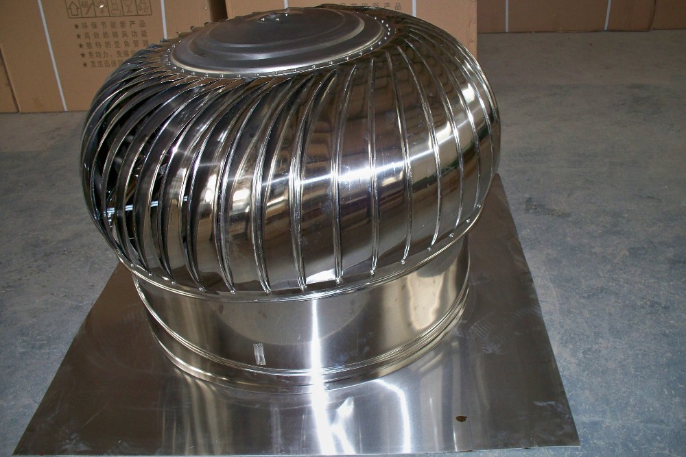 Non Electric Ceiling Fan with 5 inch Wind Driven Turbine Ventilator and SS304 Material
