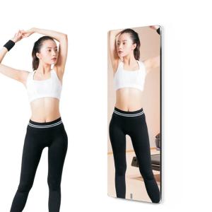 China Interactive Glass Sensor Smart Fitness Mirror For Home Gym Exercise factory
