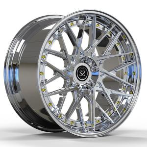 China Fit for Mercedes Benz S550 5x112 Polish Custom 2-PC Alloy Rims staggered 20 and 21 factory