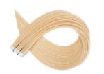 Straight Gold Tape In Human Hair Extensions , Malaysian 24 Inch Tape In