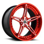 Customized Red 3 Piece Forged Wheels For Ferrari 22" Alloy Car Rims