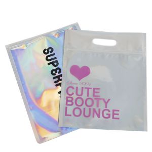 VMPET Mopp 110mic Clothing Plastic Packaging Bag Cmyk With Window