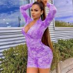 Leisure Fitness Sports Bodycon Jumpsuit Romper Seamless Yoga Pants
