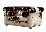 Leopard Print Winter Warmth Sanding Hotel Room Sofa Set For Living Room