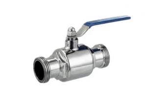 China AISI 316L Stainless Steel Sanitary Ball Valves Two Way For Food Industry Piping System factory