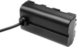 Alvin's Cables NP F550 Dummy Battery to Alvins Smart D-tap Coiled Power Cable