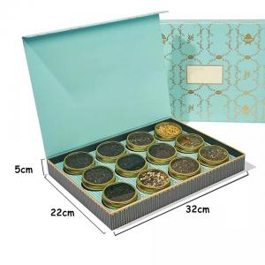 China OEM / ODM Tea Packaging Box , Custom Metal Tea Canister With Lid on sale