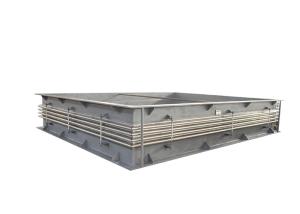 China Rectangular Corrugated Expansion Joint / Metallic Expansion Bellows ISO Certification factory