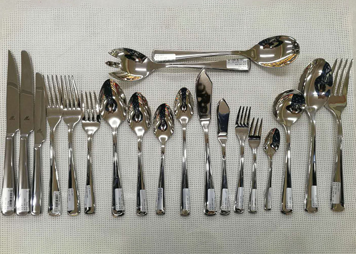 Stainless Steel 304# Flatware Sets Of 20 Pieces Steak Knife Dinner Fork Serving Spoon