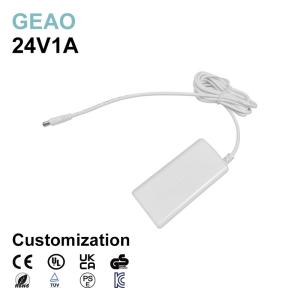 China 24V 1A AC DC Desktop Power Adapter Supply 5Volt 6V 9V 12V 15V 16V factory