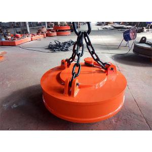 China Industrial Crane Scrap Lifting Magnet Circular Type Overhead Installation factory