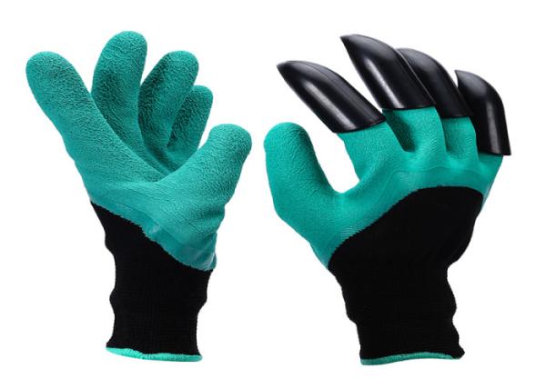 Plant Women'S Work Garden Gloves Long Wrist Wrap Cuff Nylon / Latex Coated