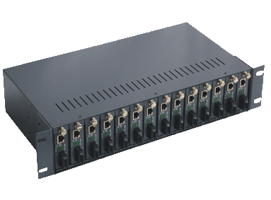 14 Slot Media Converter Rack