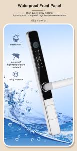 China 8 Language Digital Door Lock Fingerprint House Door Lock Zinc Alloy For Sliding Door factory