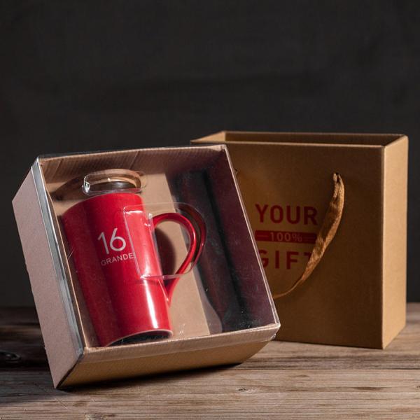 China Ceramic Custom Drinking Cups With Spoon White 6oz Sublimation Mugs factory