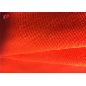 Flame Retardant Fluorescent Material Fabric Weft Knitted Polyester Fabric For
