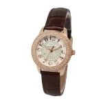 Jewelry Round Case Stainless Steel Bracelet Watches For Women , Steel Strap