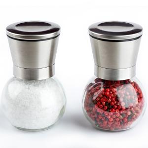 China Round Powered Spice 200ml Stainless Steel Salt Grinder factory