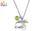 Thanksgiving Gift Hollow Style Womens Engraved Necklace Charms