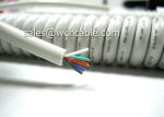 30V Low Voltage 28AWG Spiral Cable Chemical Resistant Jacket Color and UL