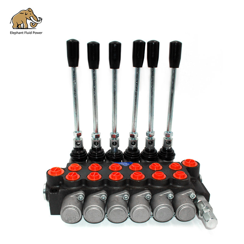 6 Spool Hydraulic Directional Valve Control Block 6 Spool Ot