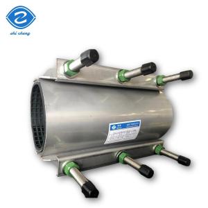 China Double clip design Stainless steel plate double clip pipe repair clamp Acid and alkali resistant corrosion-proof pipe leak sealing device Emergency factory