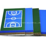 Anti Abrasion Acrylic Sports Flooring Rough Surface Badminton Court Use