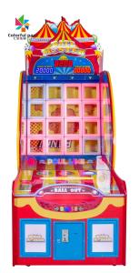 China Redemption Video Game Machine Pushing Coin Clown Ball Throwing Machine factory