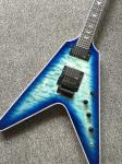 2017 custom kinds colors alien flying v guitar free shipping blueburst color