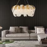 Commercial Office LED Tassels Dining Room Pendant Chandeliers Nordic Modern