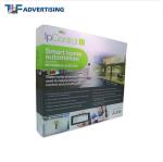 Custom Printed Trade Show Backdrop Displays , Portable Exhibition Displays Flame