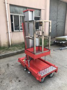China 6M Single Mast Aluminum Aerial Access Platform Hydraulic Vertical Lift Table 125Kg factory
