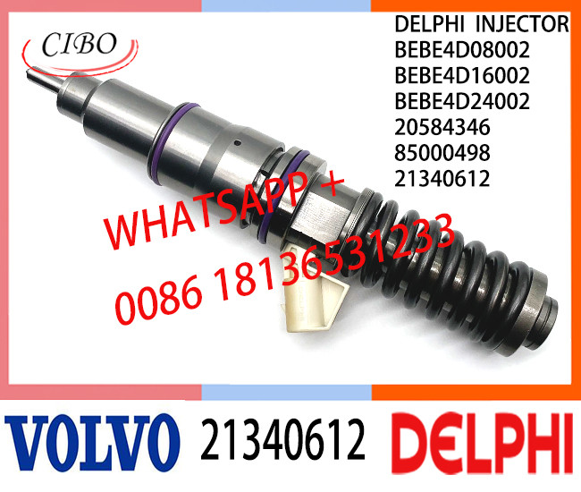 Common Fuel Diesel Injector 21340612 BEBE4D08002 BEBE4D16002 BEBE4D24002 20584346 85000498 E3.18 for VOL D13 EURO 3
